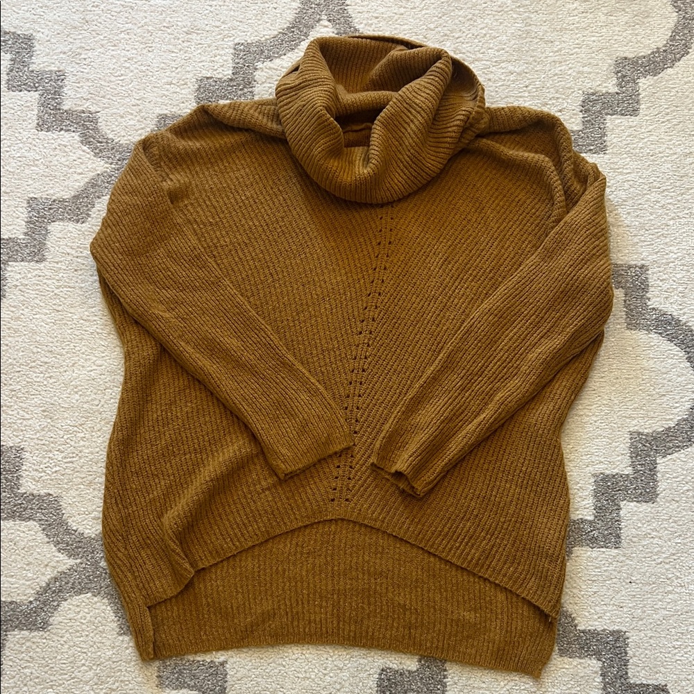 Elegant Tan Turtleneck Sweater